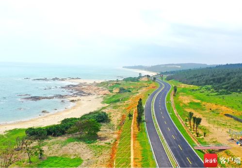 瞰海南 环岛旅游公路木兰湾段沥青铺设完成，全面通车进入倒计时